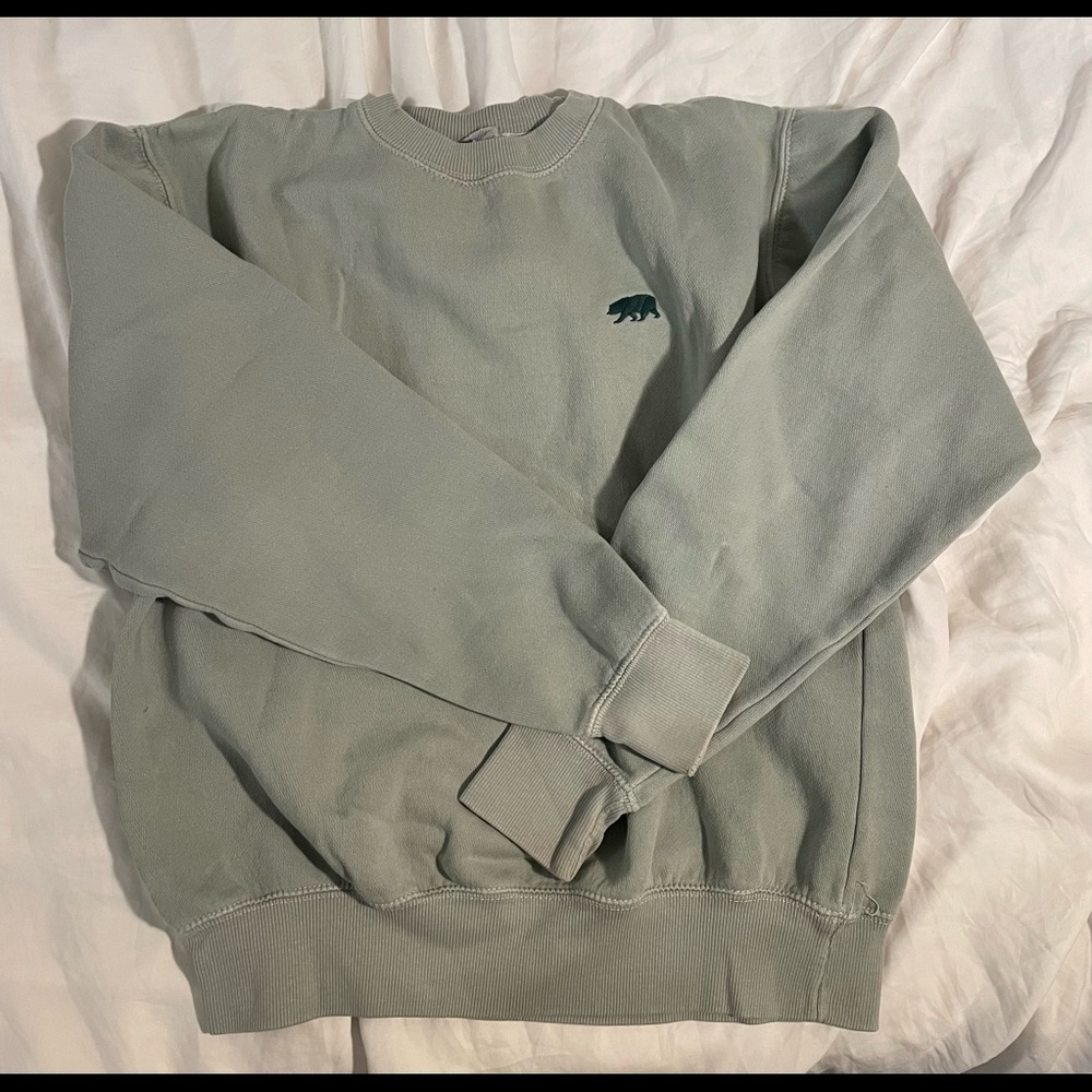 Light Green California Bear Crewneck Size S